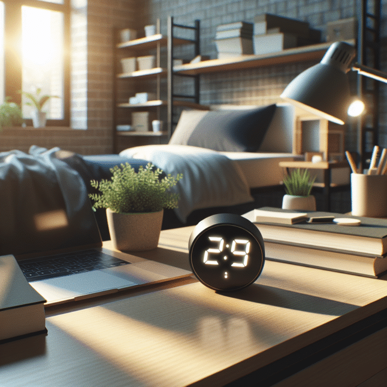 Use smart alarms to wake up naturally in your dorm