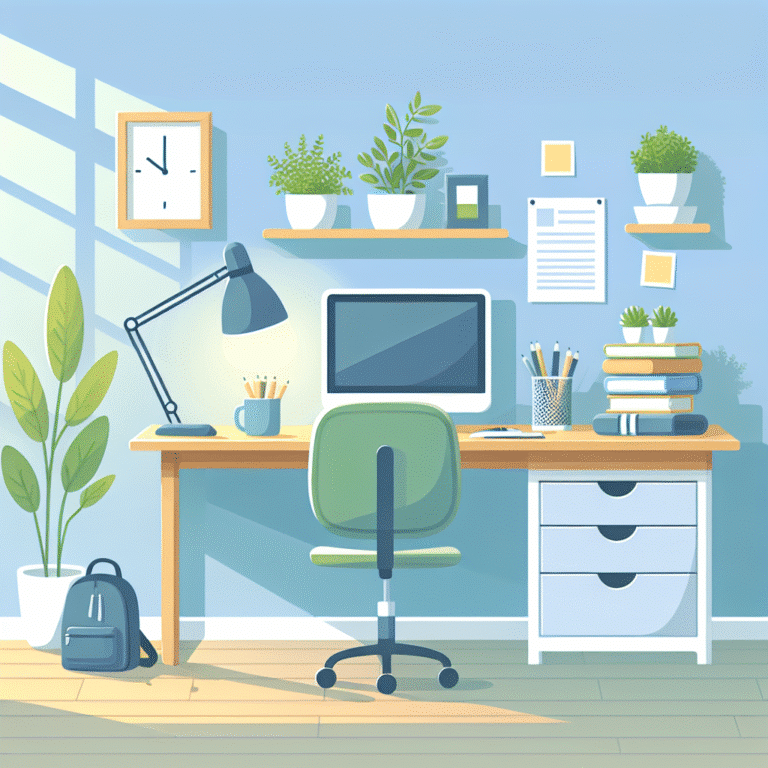 Design a sleep-friendly study setup for academic success