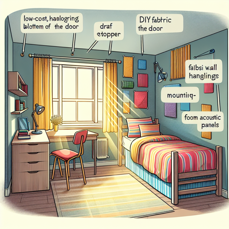 Affordable DIY solutions to reduce noise in your dorm room