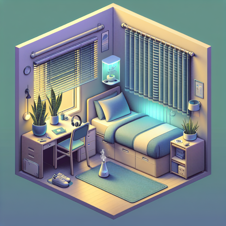 Innovative hacks for small dorms to enhance sleep quality