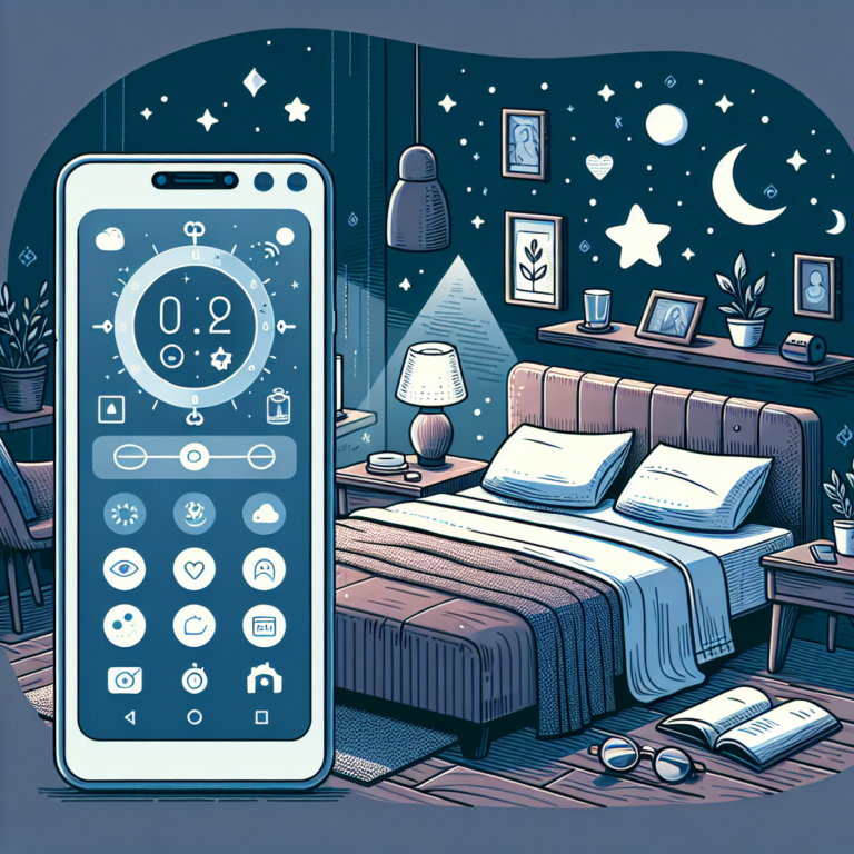 Creating a personalized sleep routine using smartphone apps