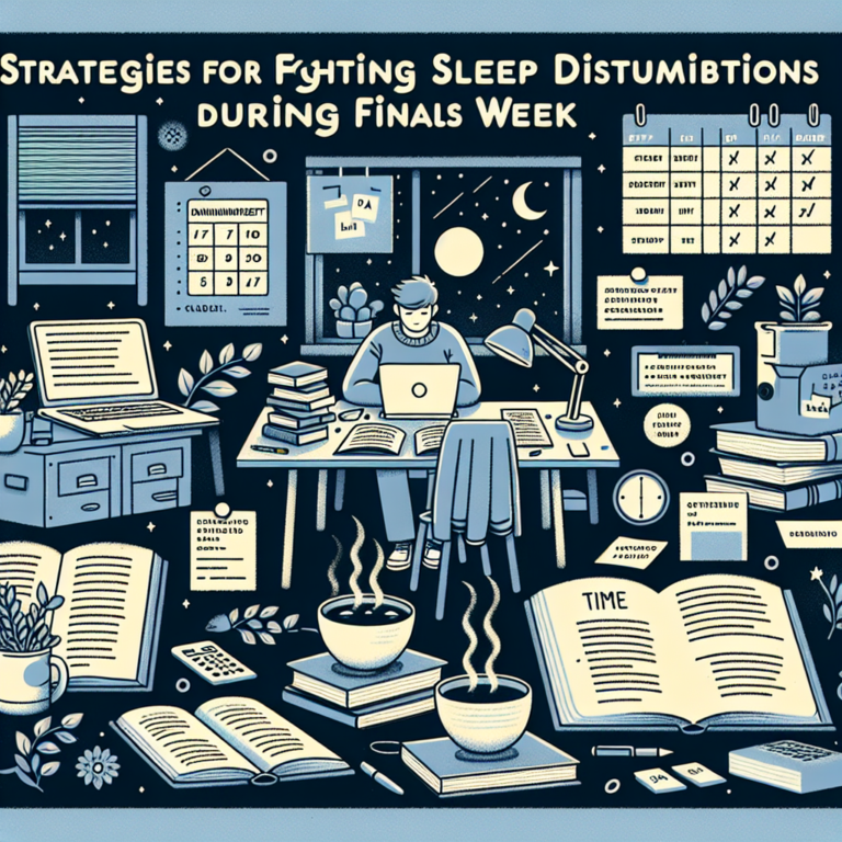 strategies for combating sleep disturbances during finals week